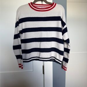 Magaschoni 100% Cashmere Striped Sweater